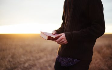 Man holding bible